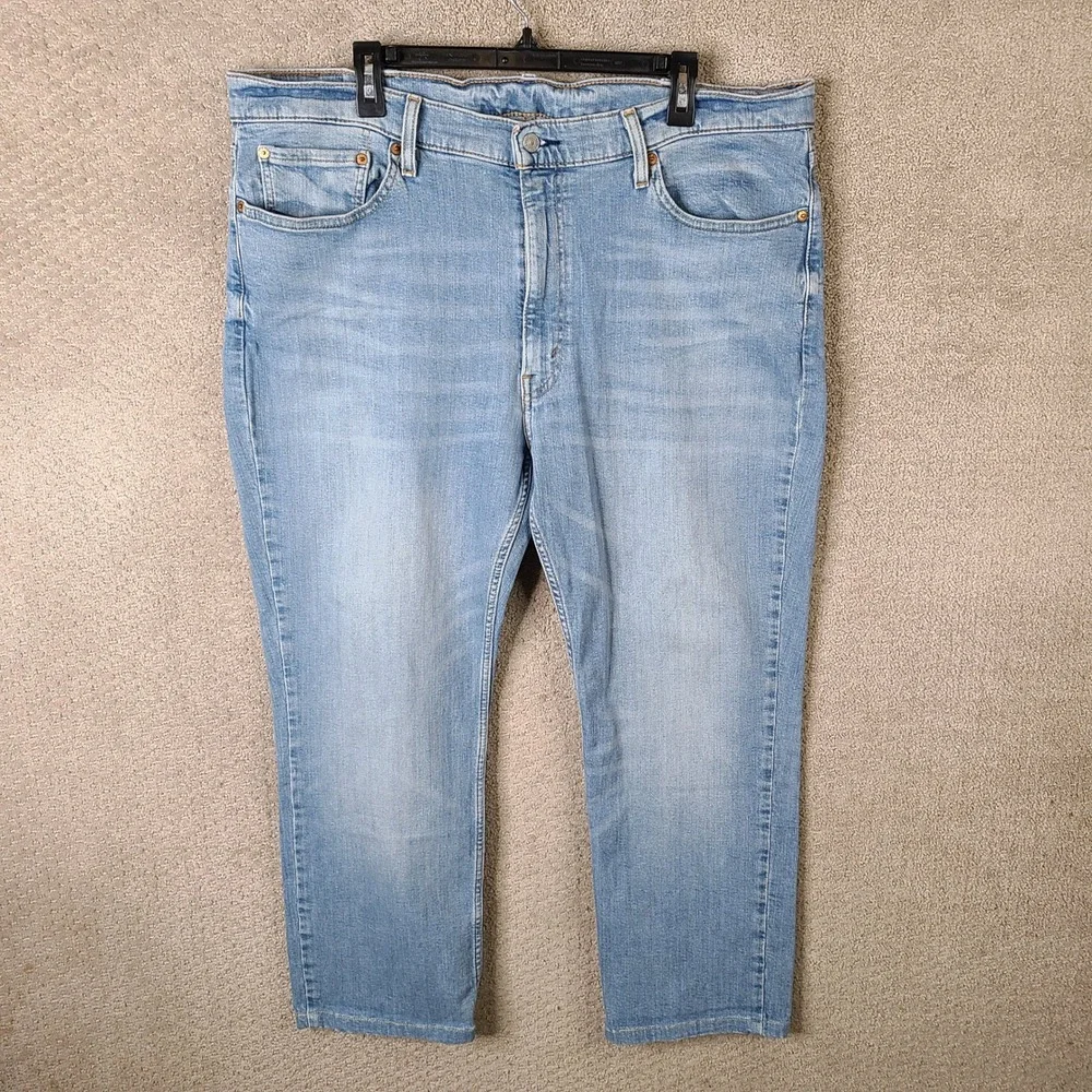 Levis 514 Jeans Mens 40x30 (40x27) Blue‎ Straight Fit Denim Cotton Light Wash